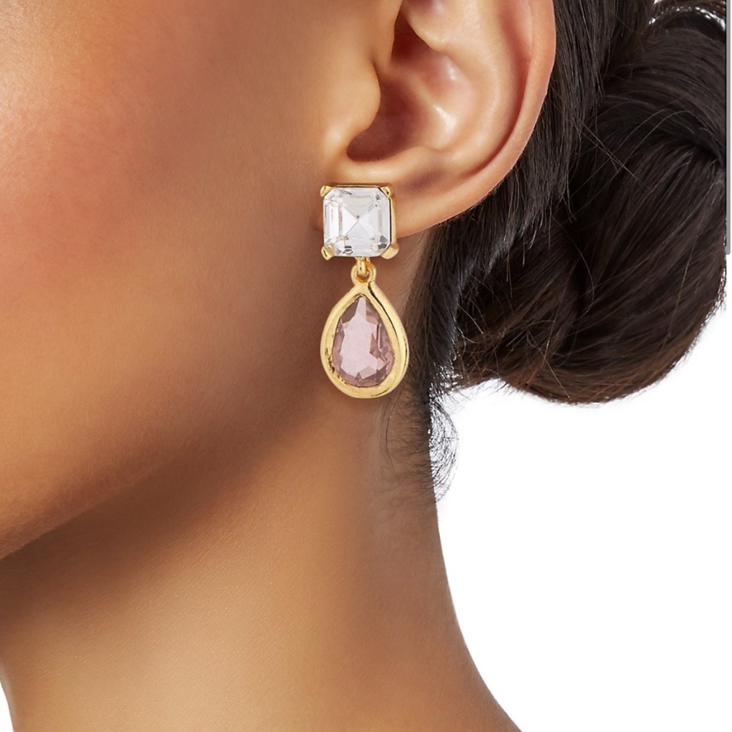 Oscar De La Renta Crystal Drop Earrings 185$